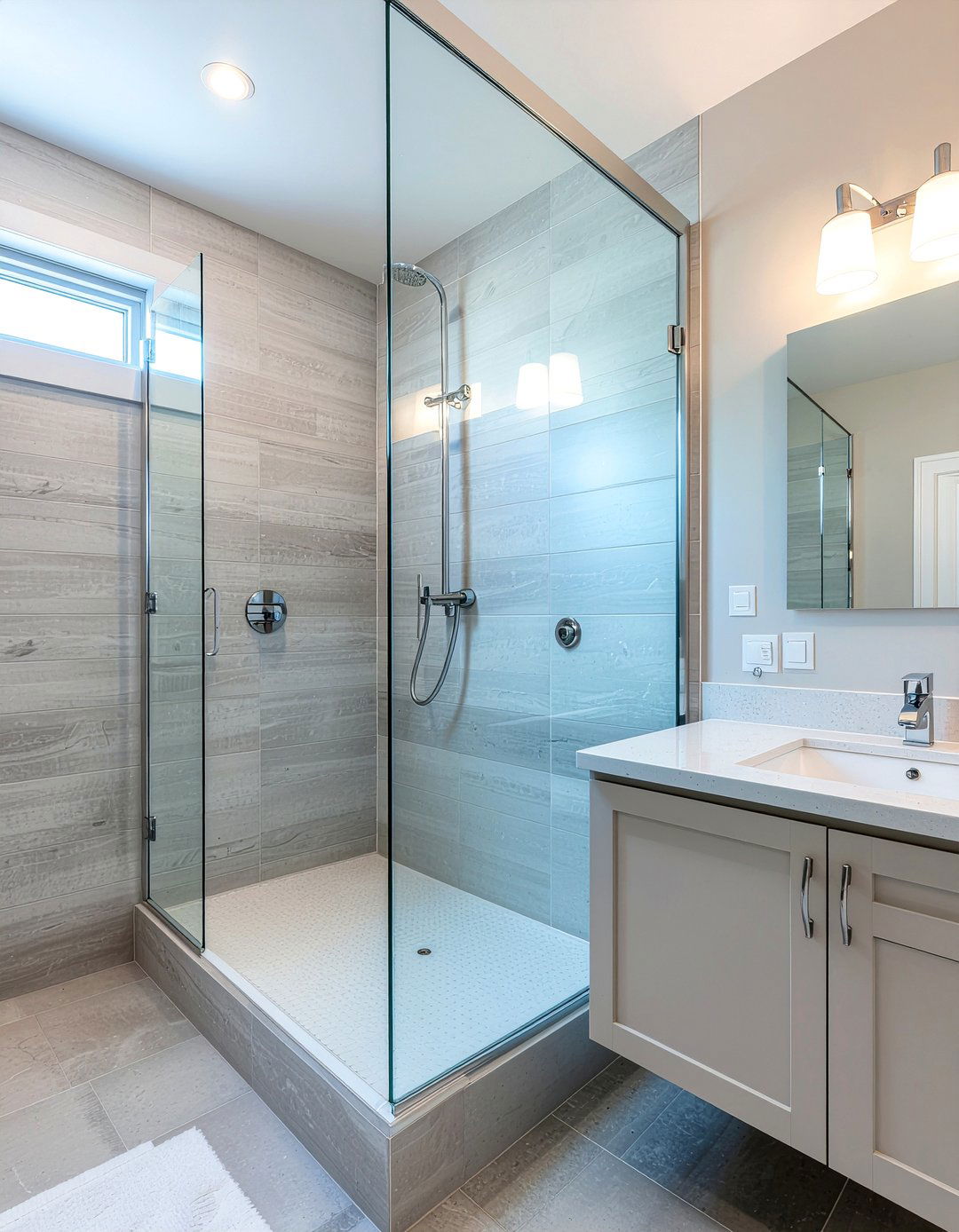 Corner Glass Shower Enclosure - 30 bathroom glass door ideas