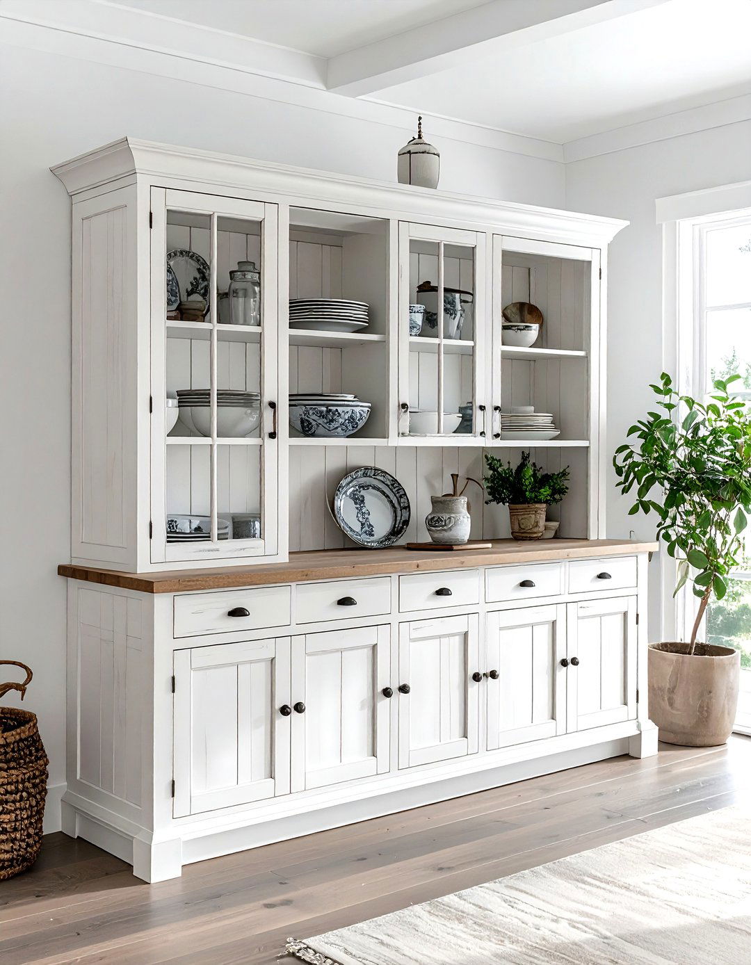 Corner Hutch - 30 bedroom corner storage ideas