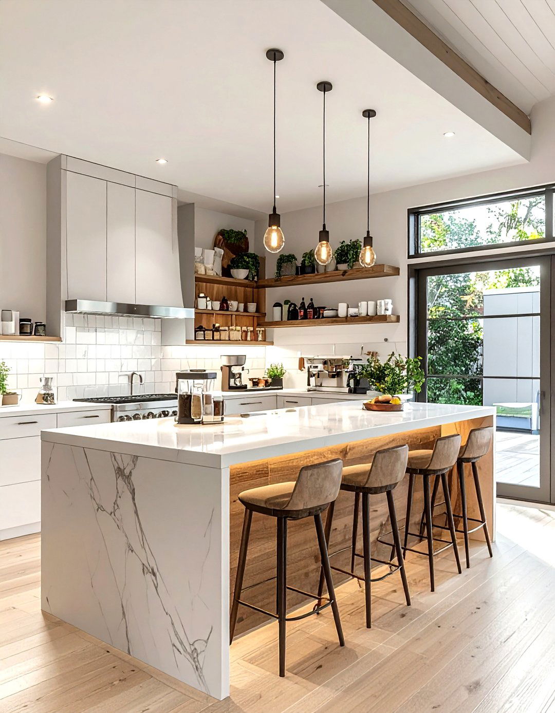 Corner Kitchen Drink Bar - 30 kitchen beverage center ideas