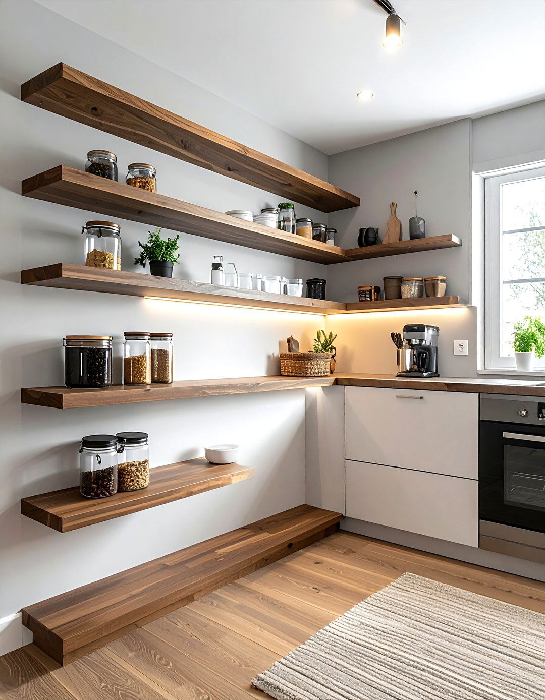 Corner Kitchen Open Shelves - 30 kitchen open shelving ideas