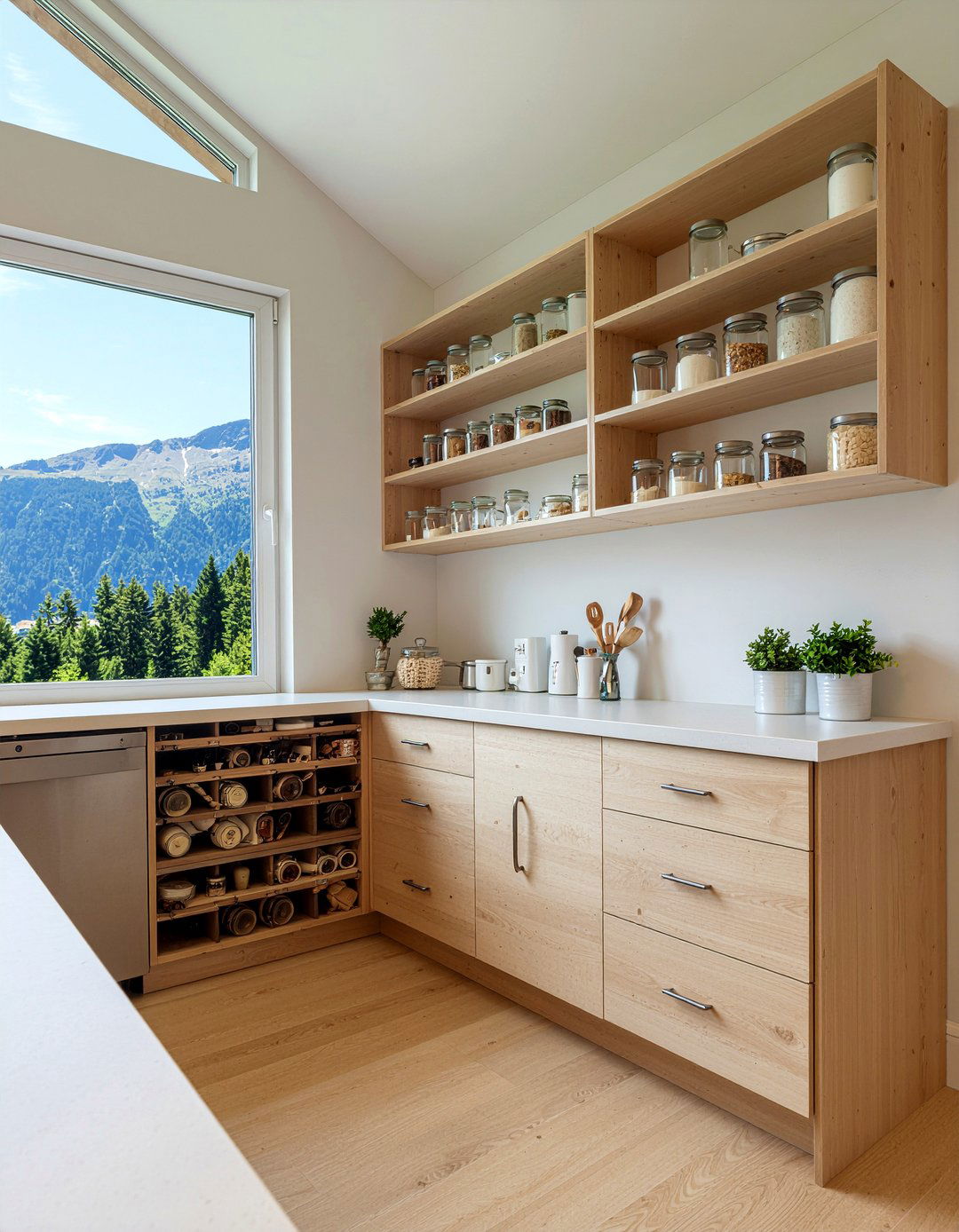 Corner Kitchen Pantry - 30 chalet kitchen ideas