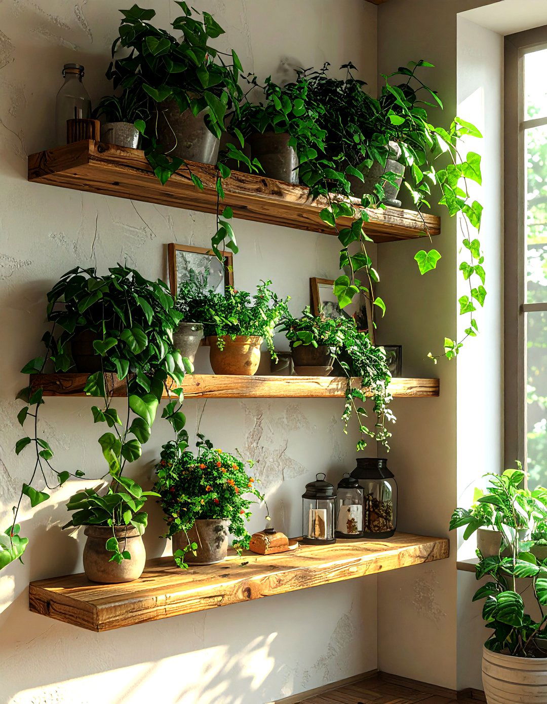 Corner Ledge Shelf - 30 living room ledge shelves