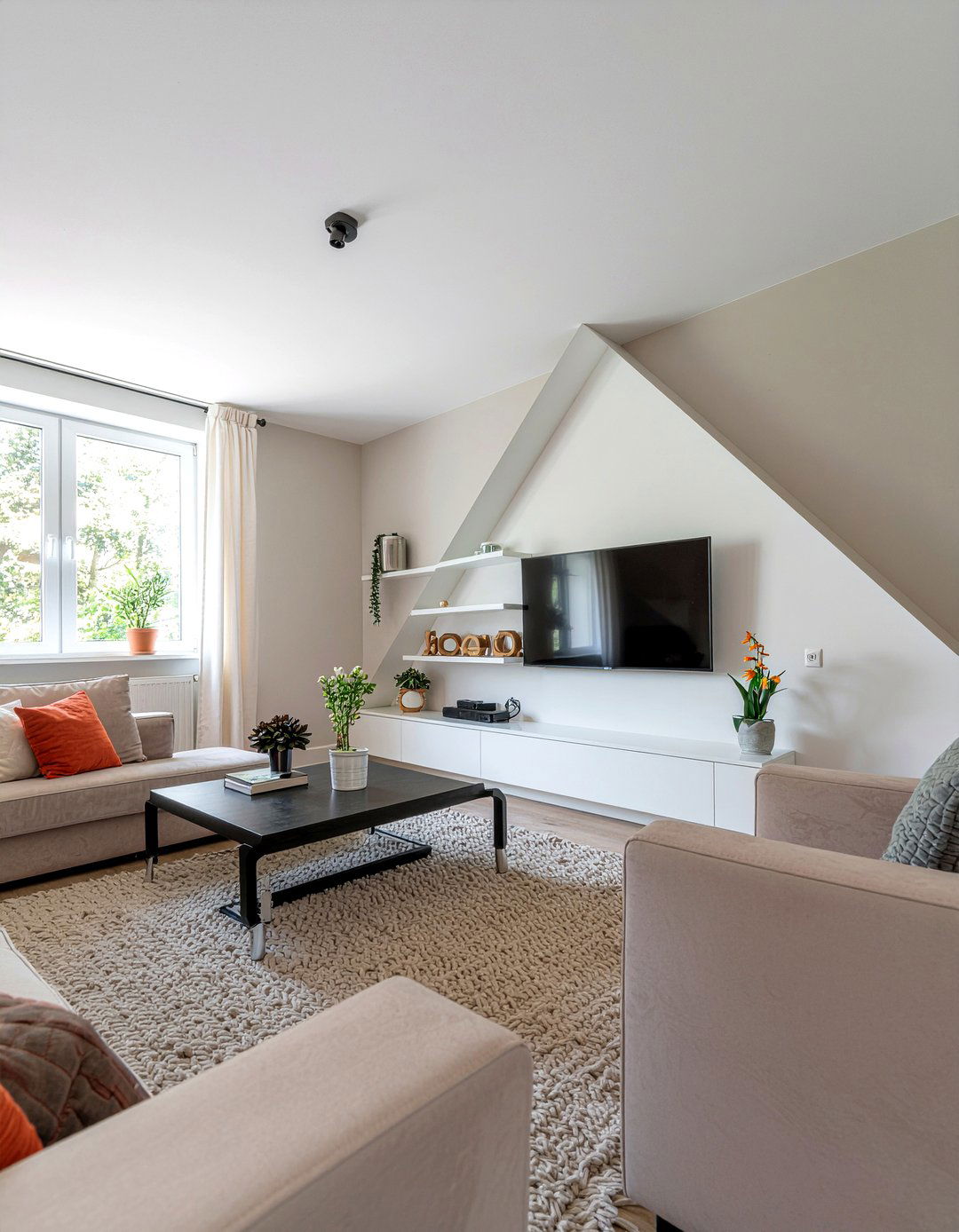 Corner Media Wall - 30 living room media wall ideas