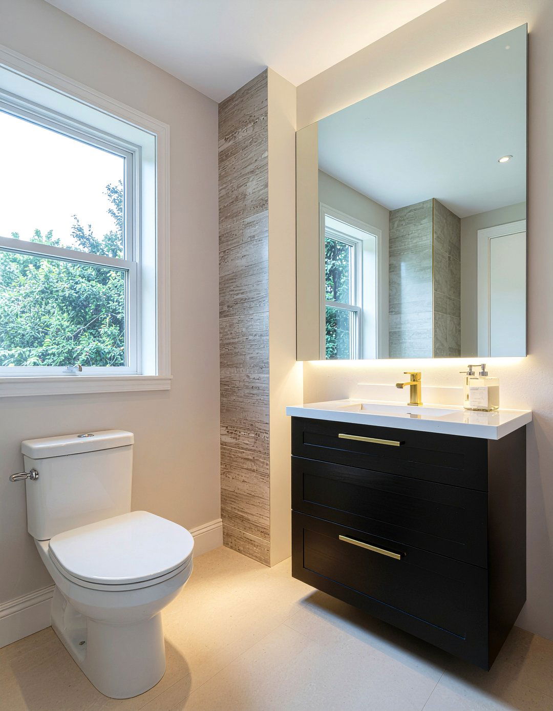 Corner Mirrored Wall Bathroom - 30 mirrored wall bathroom ideas