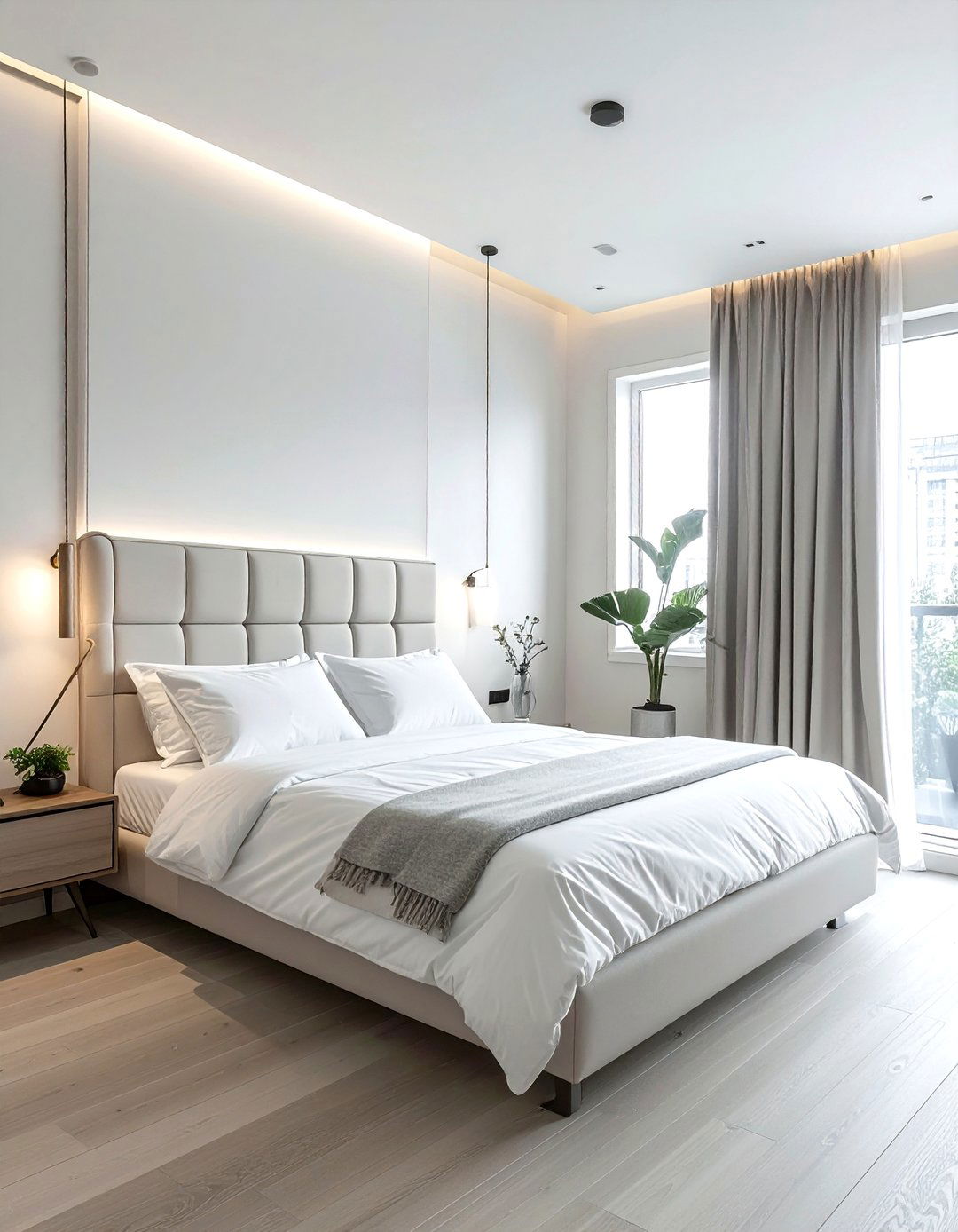 Corner Mounted Bedside Sconce - 30 bedroom sconce ideas