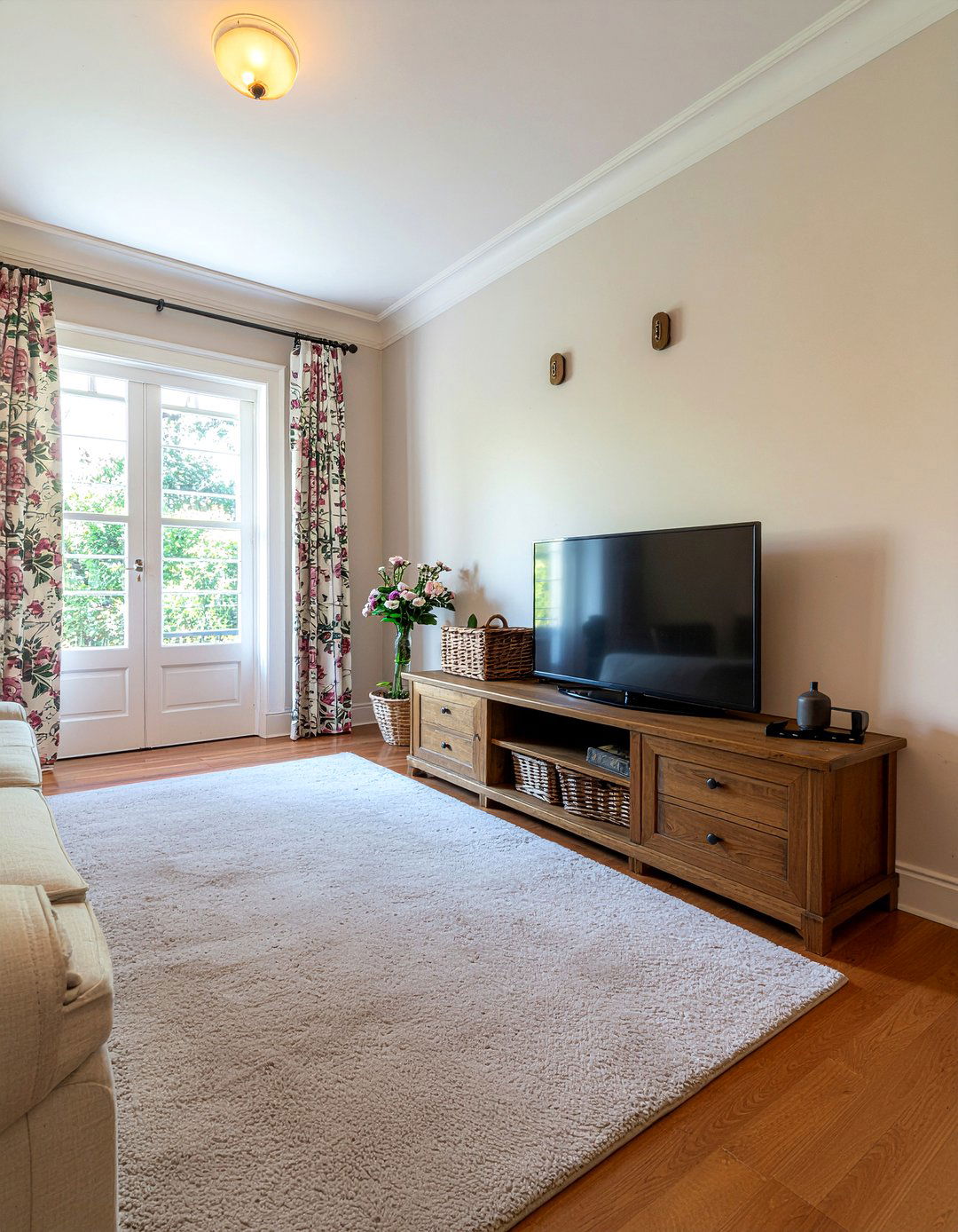 Corner Oak TV Unit - 30 living room oak furniture ideas