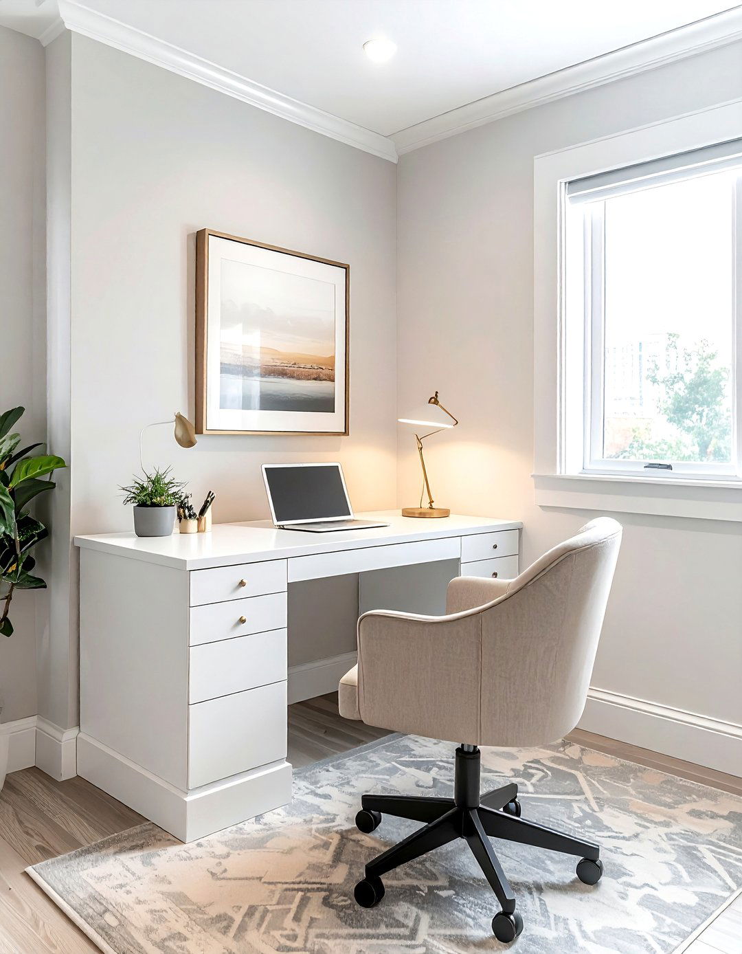 Corner Office Nook - 30 productive office ideas