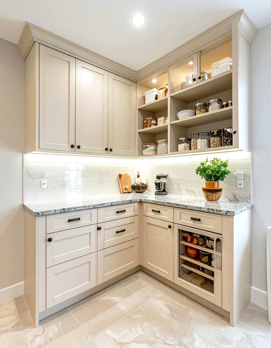 Corner Pantry Cabinet - 30 hidden pantry kitchen ideas