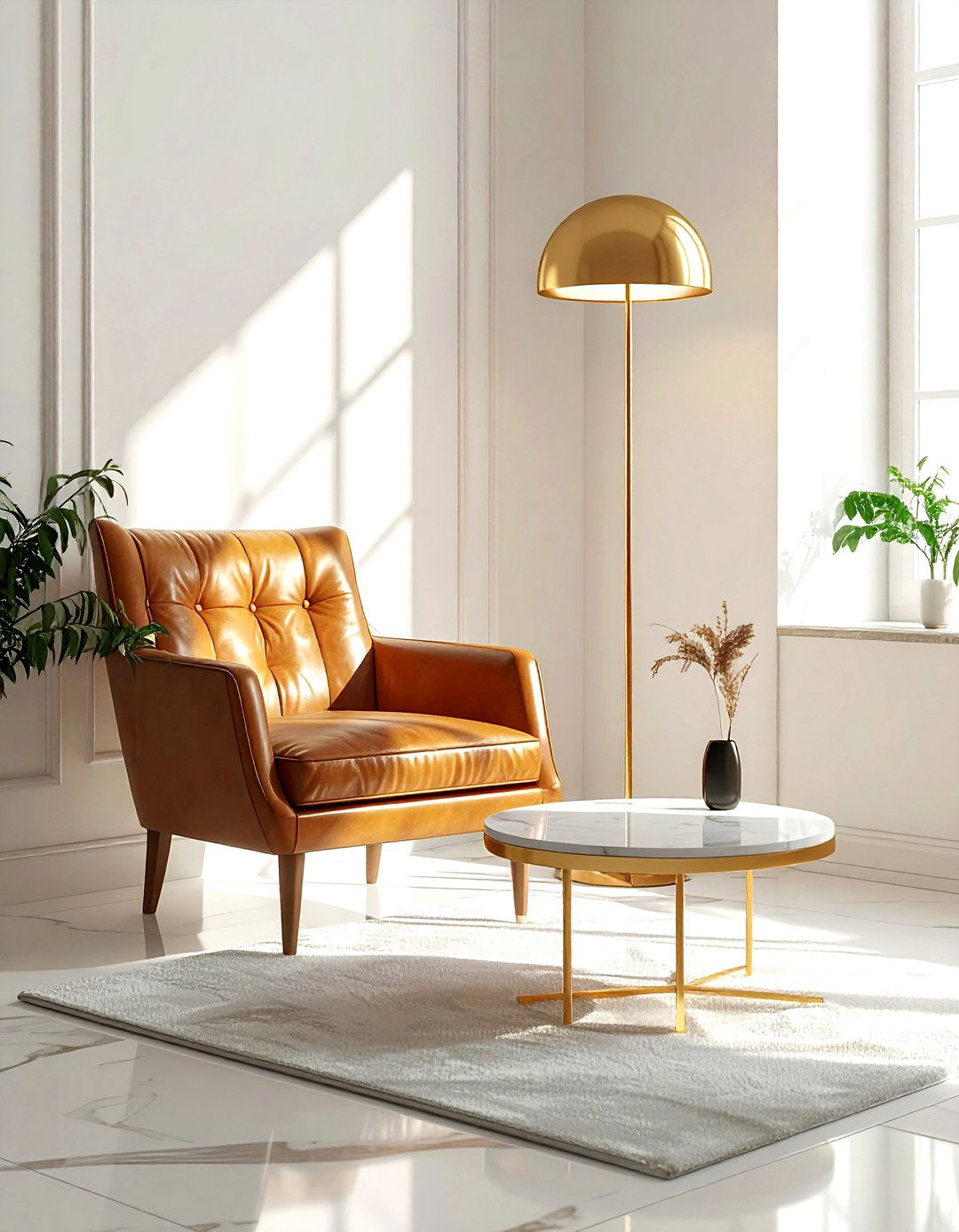 Corner Reading Nook - 30 living room transition ideas