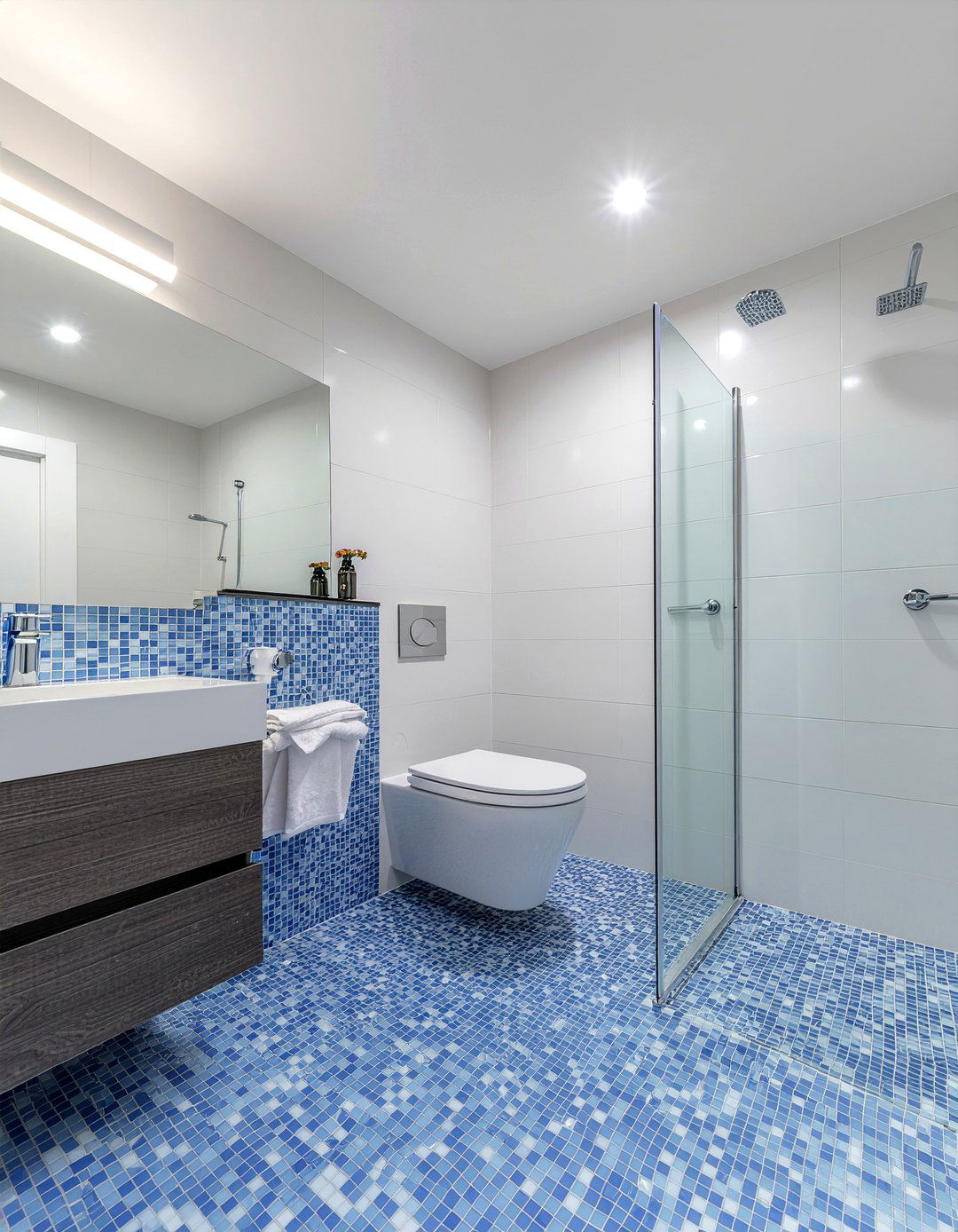 Corner Shower Bathroom - 30 bathroom layout ideas