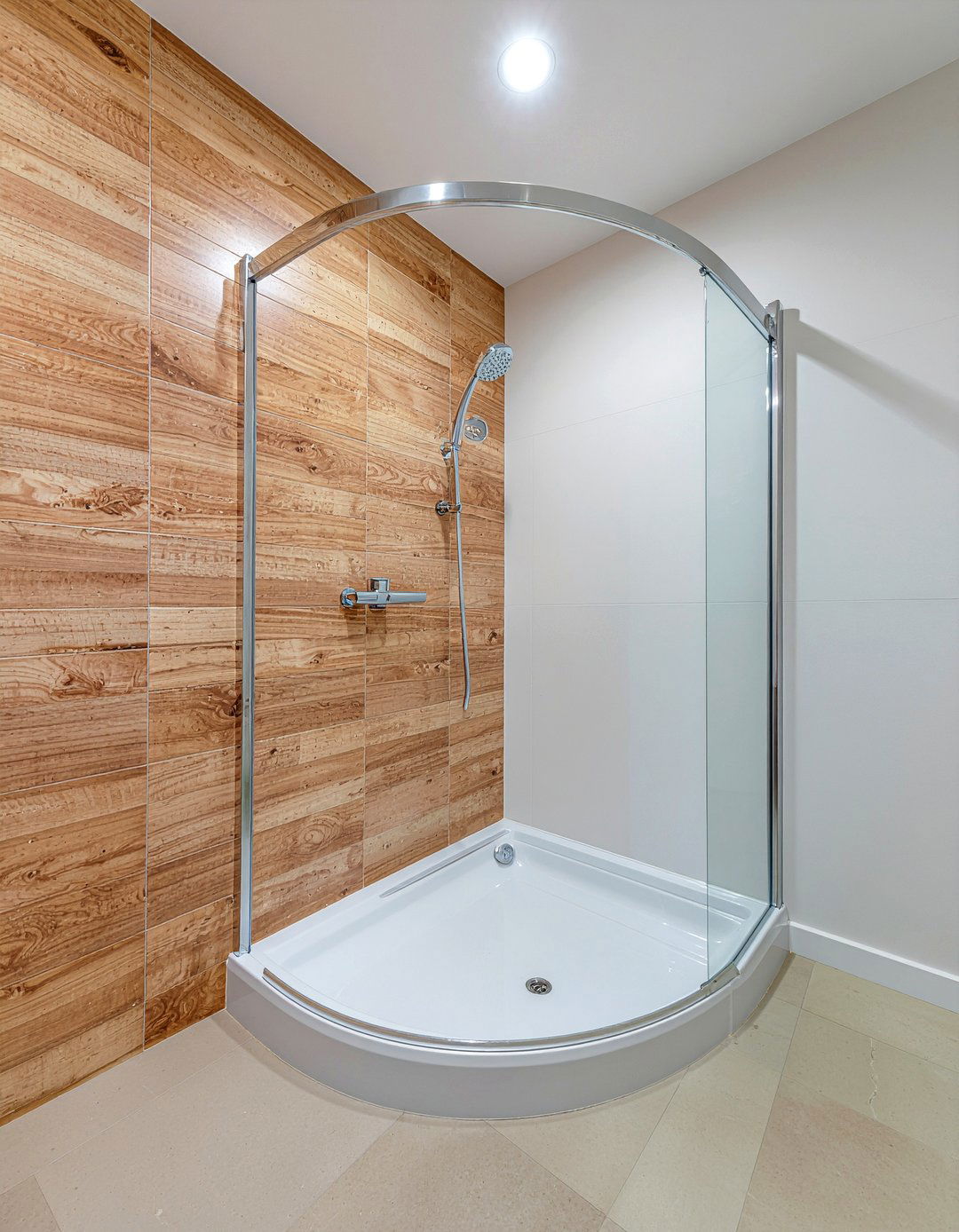 Corner Shower Enclosure - 30 small bathroom remodel ideas