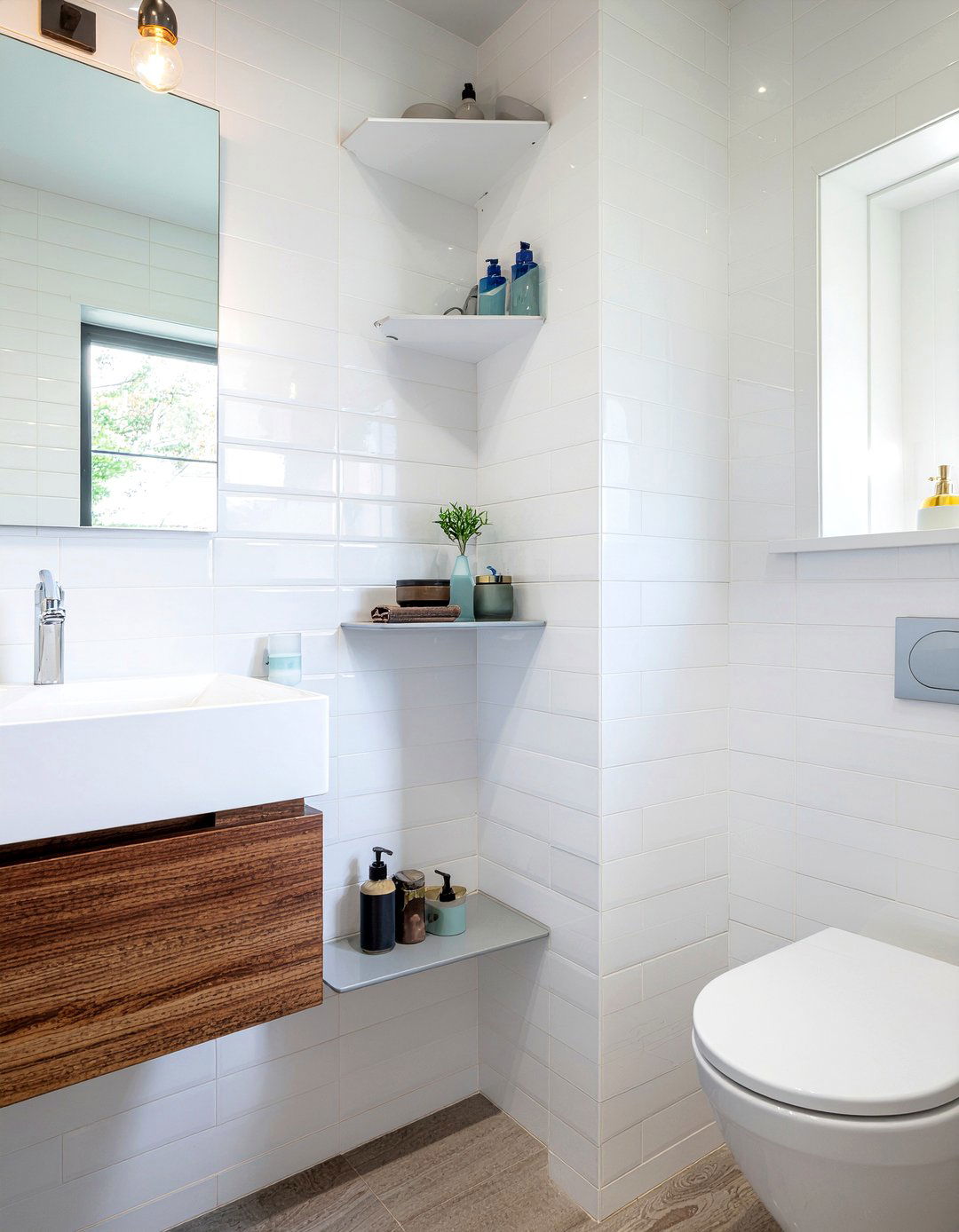 Corner Shower Niche - 30 bathroom niche ideas