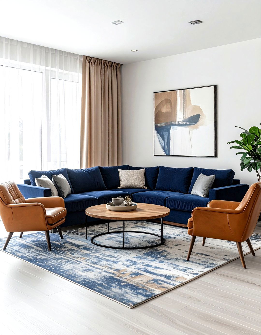 Corner Sofa With Accent Chairs - 30 living room seating arrangements ideas