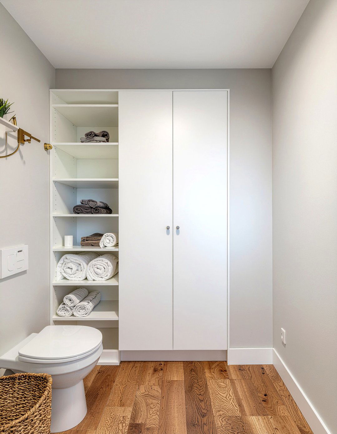 Corner Storage Unit - 30 rolled towel display ideas