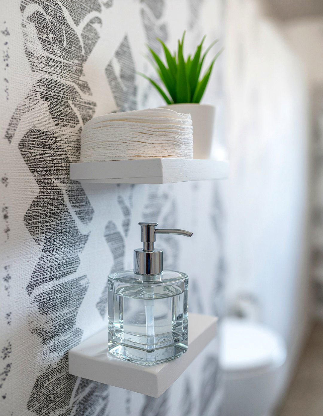 Corner Wall Shelf - 30 bathroom shelf ideas