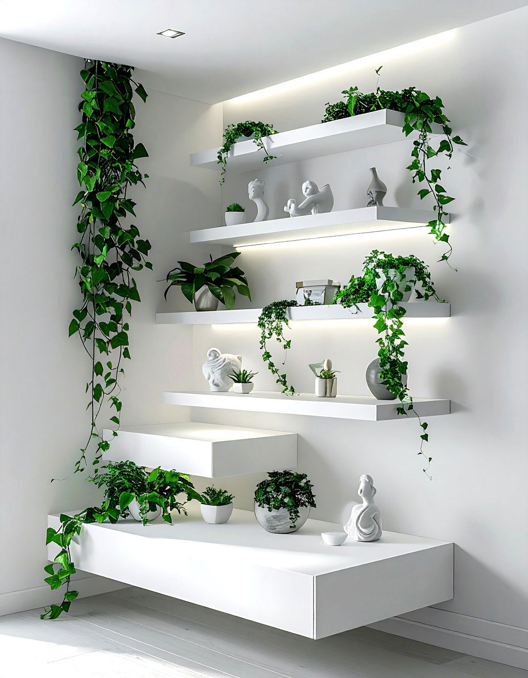 Corner Wall Shelf - 30 wall shelf decor ideas