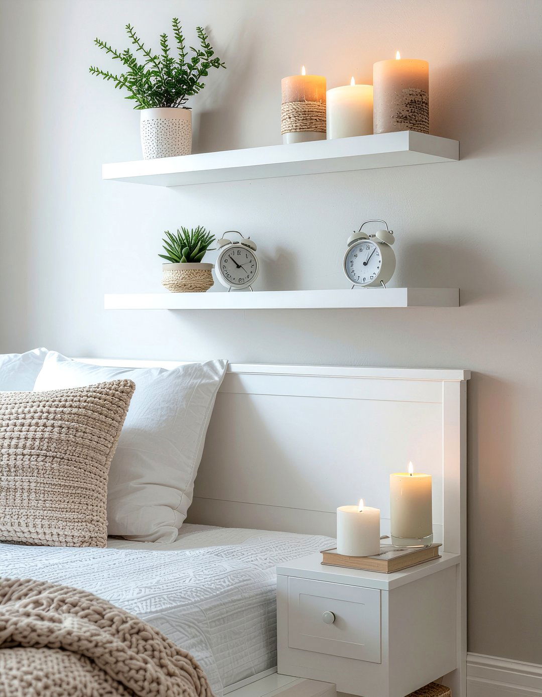 Corner Wall Shelves - 30 bedroom wall shelving ideas