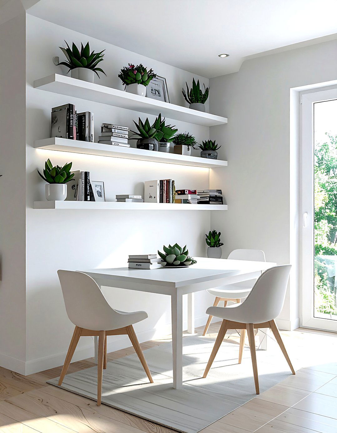 Corner Wall Shelves - 30 dining room wall storage ideas