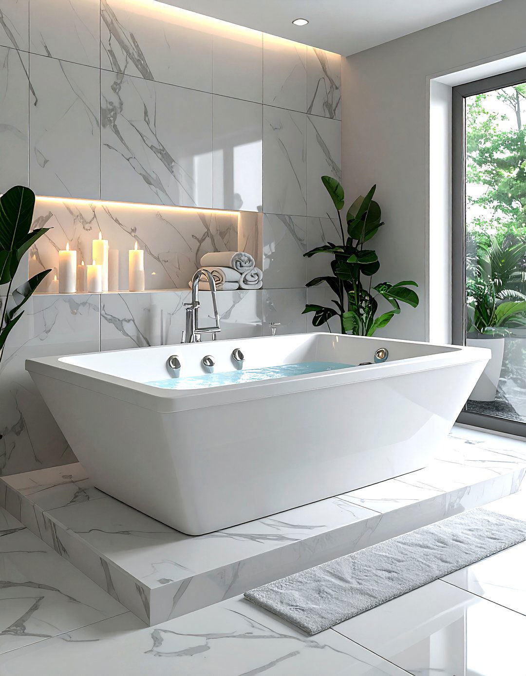 Corner Whirlpool Tub - 30 jetted tub ideas