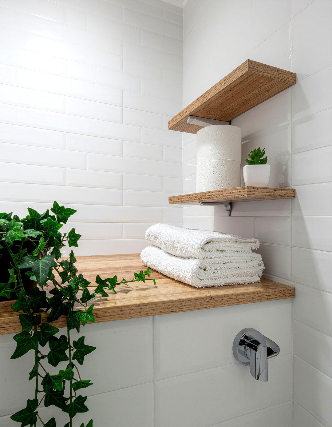Corner bathroom shelf unit - 30 bathroom etagere ideas