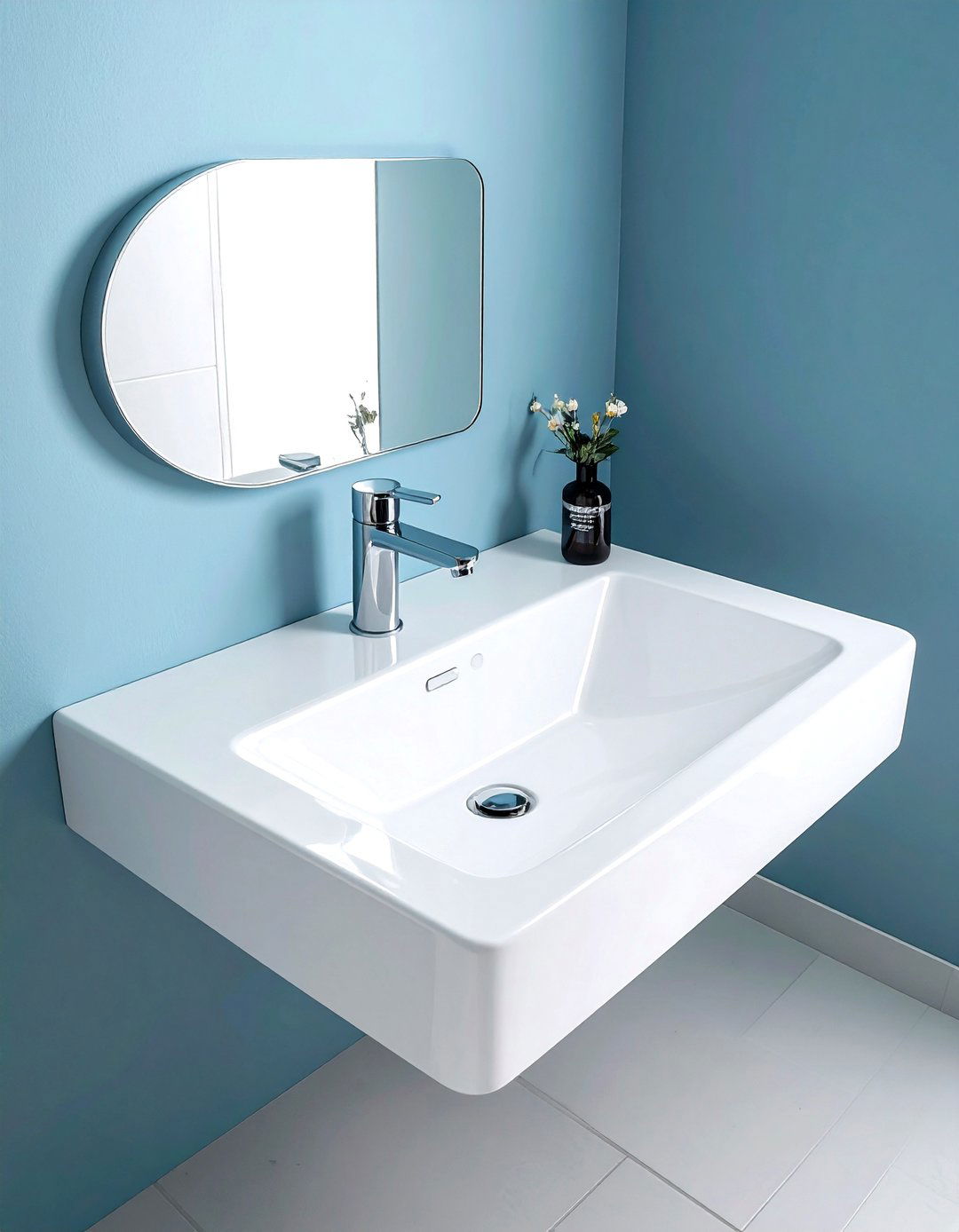 Corner bathroom sink - 30 bathroom space saving ideas