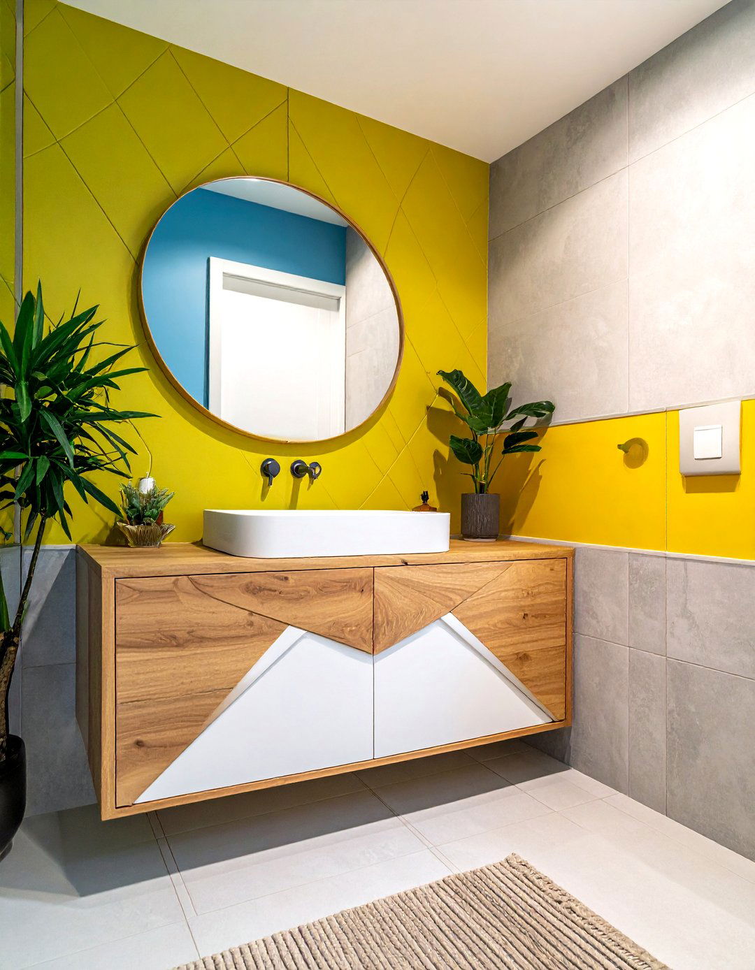 Corner bathroom vanity - 30 DIY bathroom vanity ideas