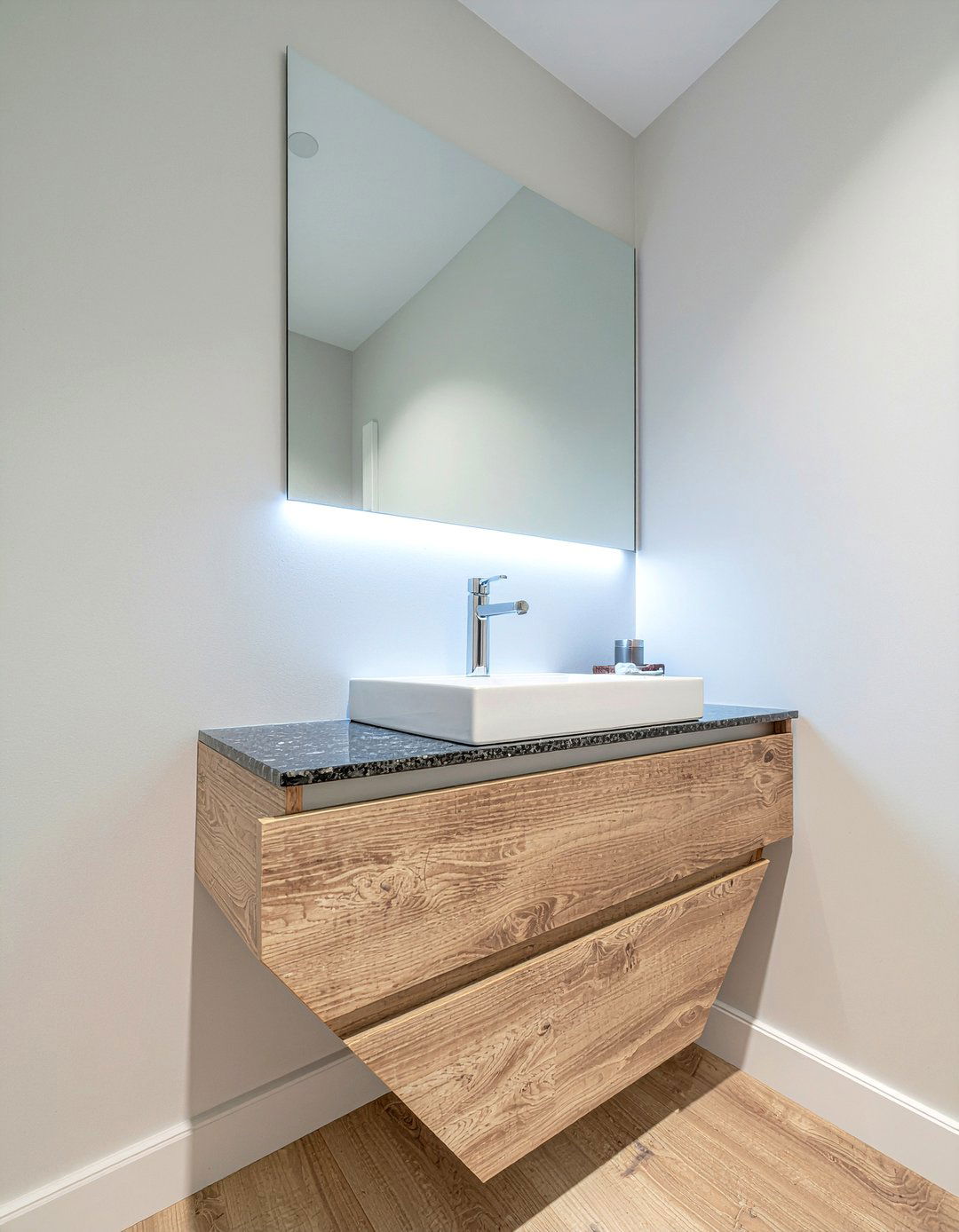 Corner bathroom vanity - 30 bathroom built-in vanity ideas