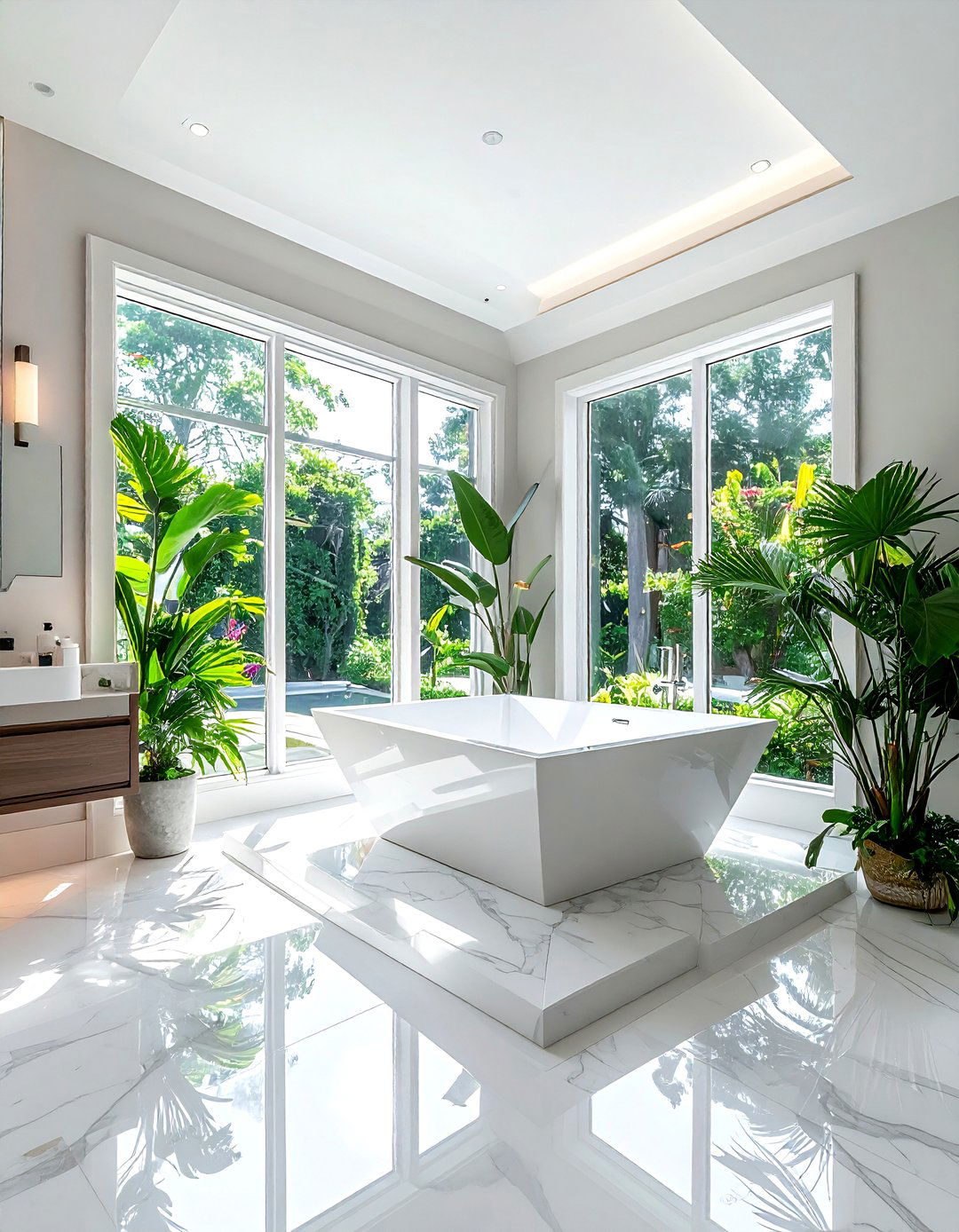 Corner bathtub - 30 bathtub ideas