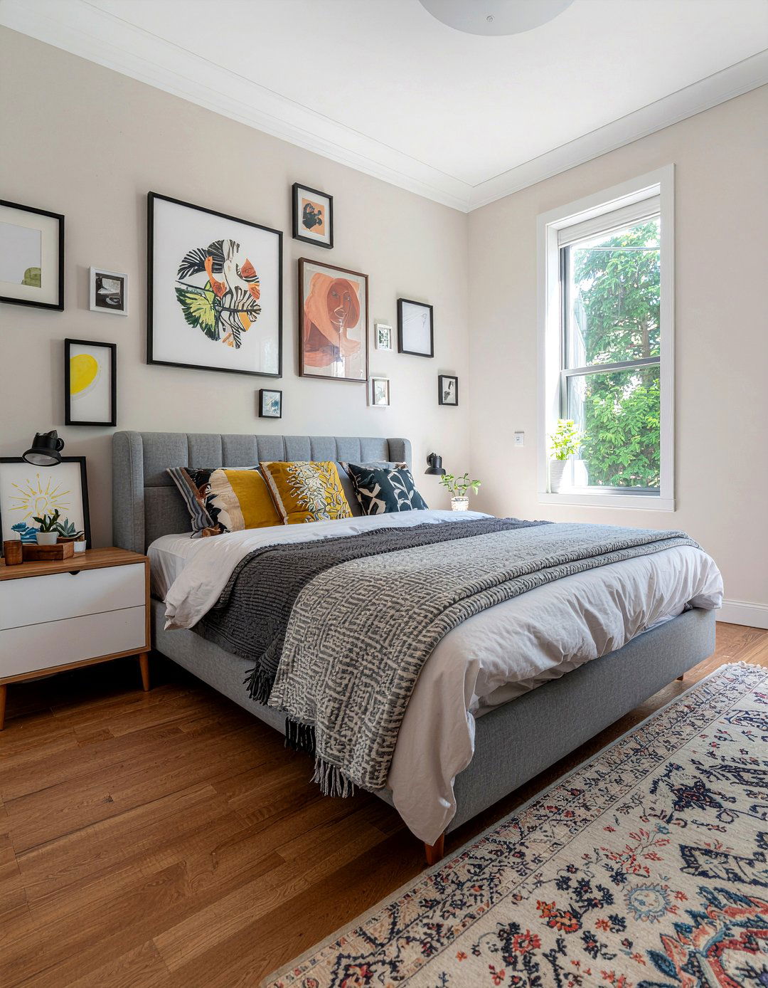 Corner bed placement - 30 oddly shaped bedroom ideas