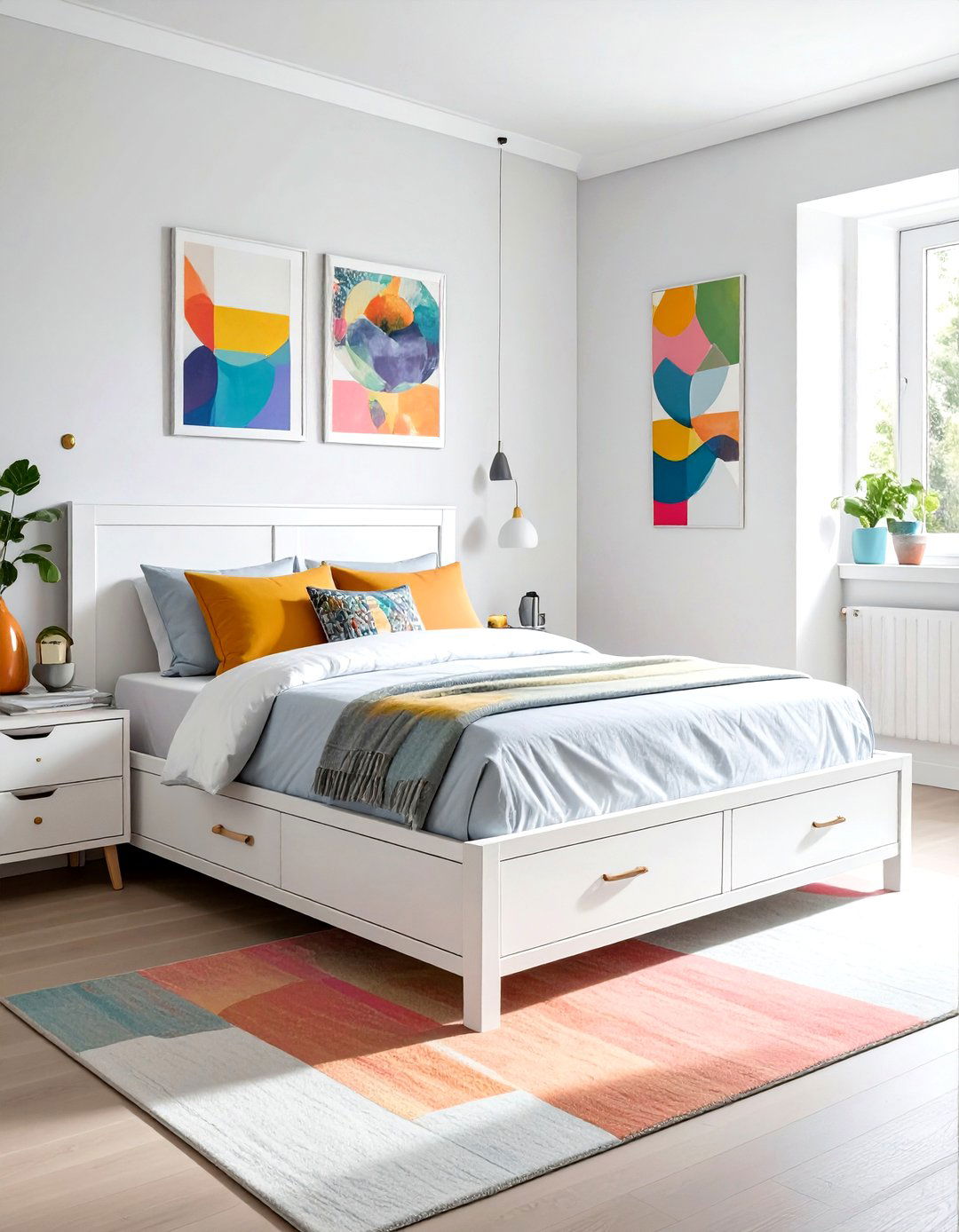 Corner bed with drawers - 30 storage bed ideas