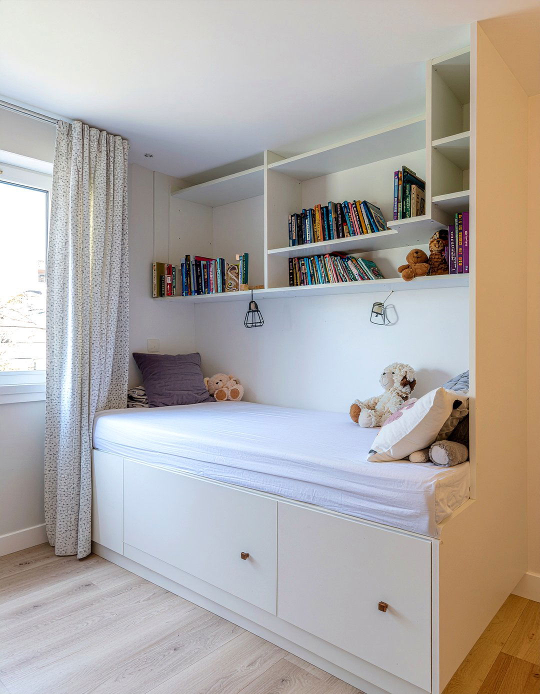 Corner bookshelf divider - 30 bedroom bookshelf dividers