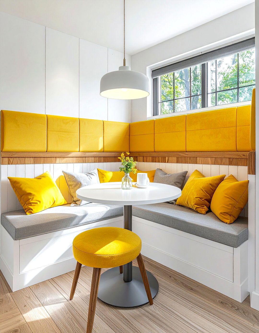 Corner breakfast nook - 30 stylish dining room ideas