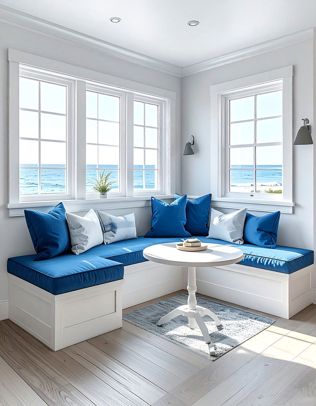 Corner breakfast nook - 30 temporary dining room ideas