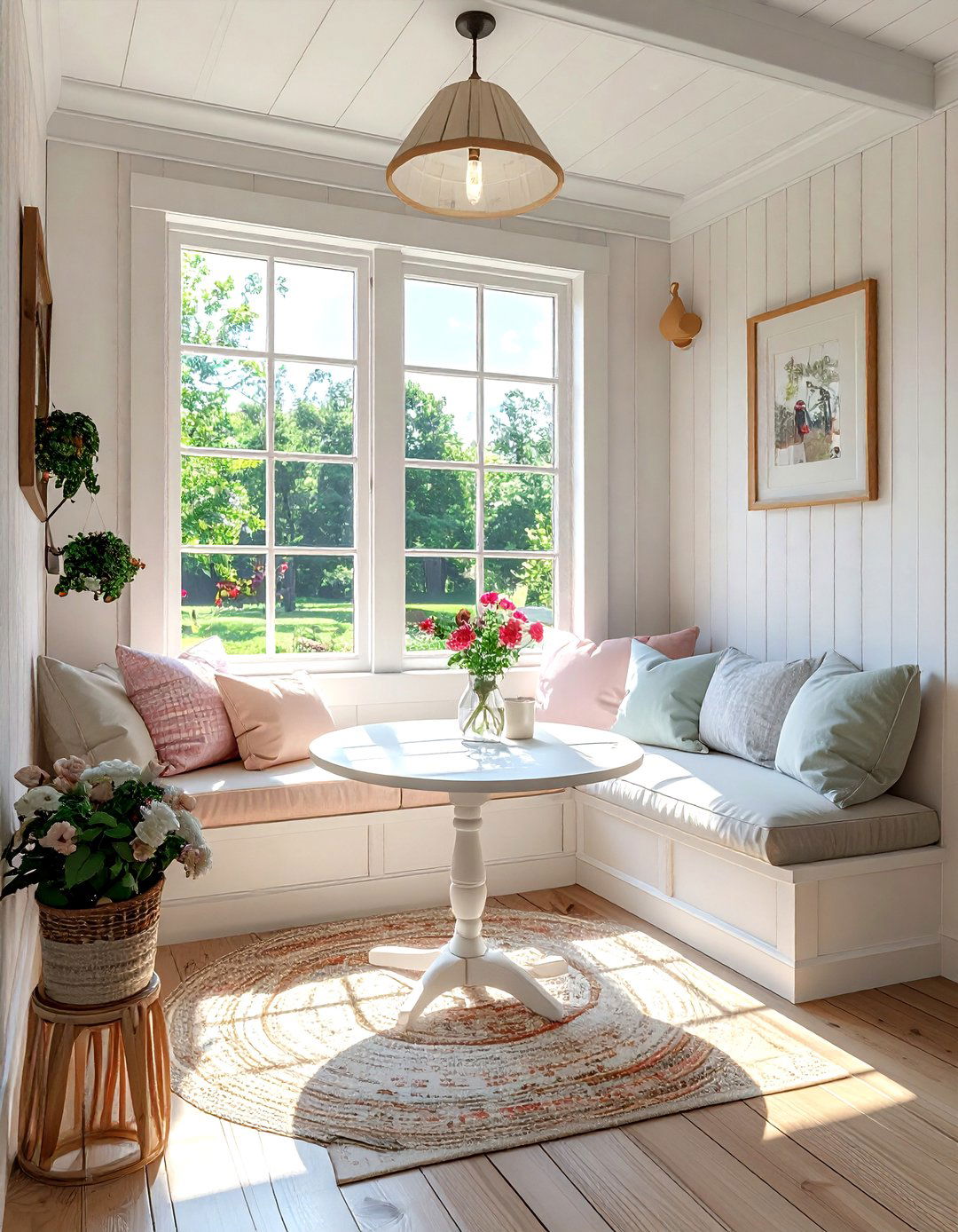 Corner breakfast nook - 30 dining room for small spaces