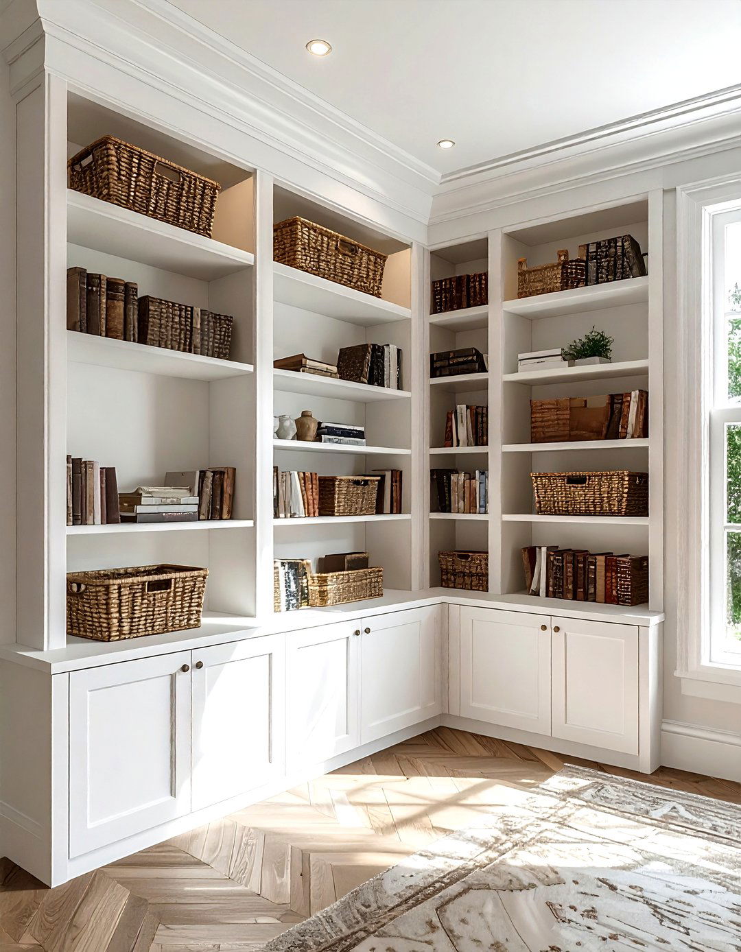 Corner built in shelving - 30 living room built-in shelves