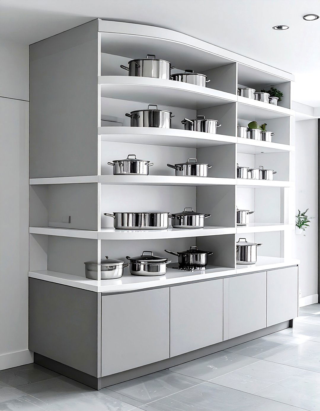 Corner cabinet carousel - 30 kitchen hidden storage ideas