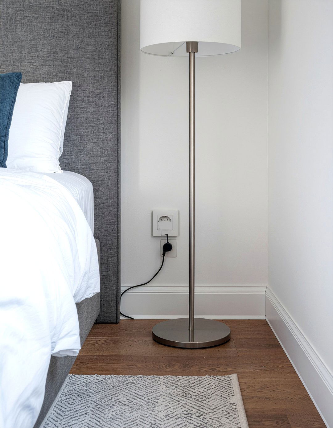 Corner cord channel - 30 bedroom cable organizers