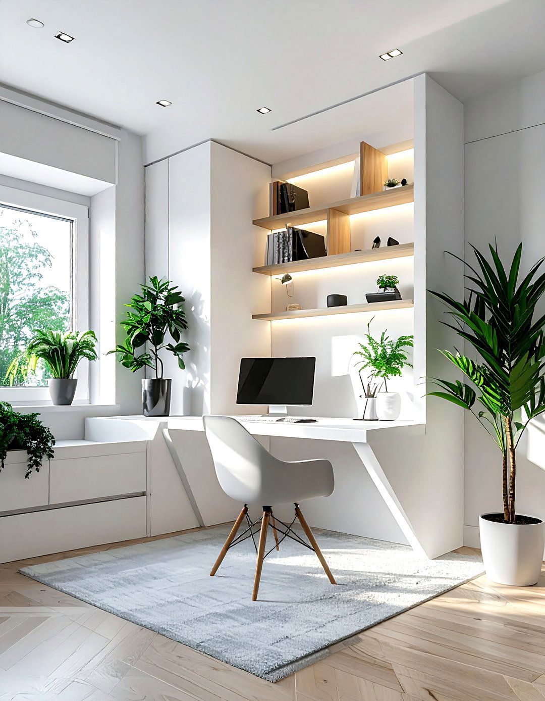 Corner desk setup - 30 desk styling ideas