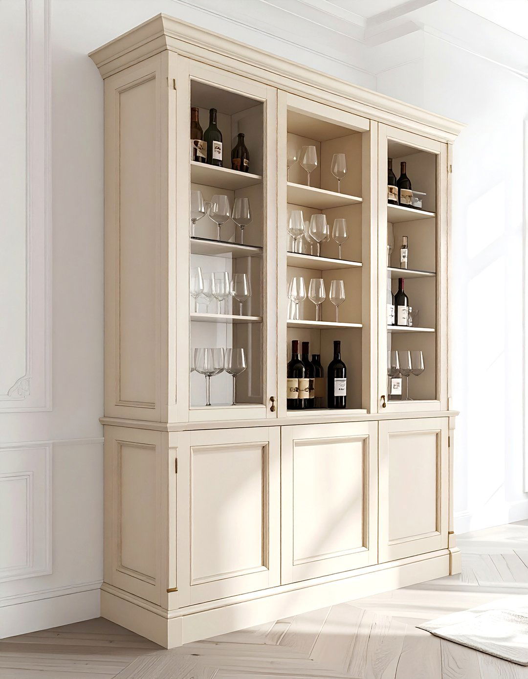 Corner dining room cabinet - 30 organized dining room ideas