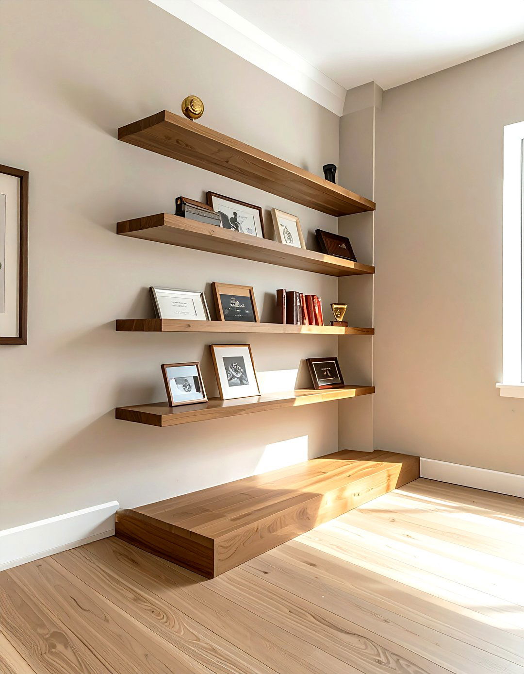 Corner display shelf - 30 award display ideas