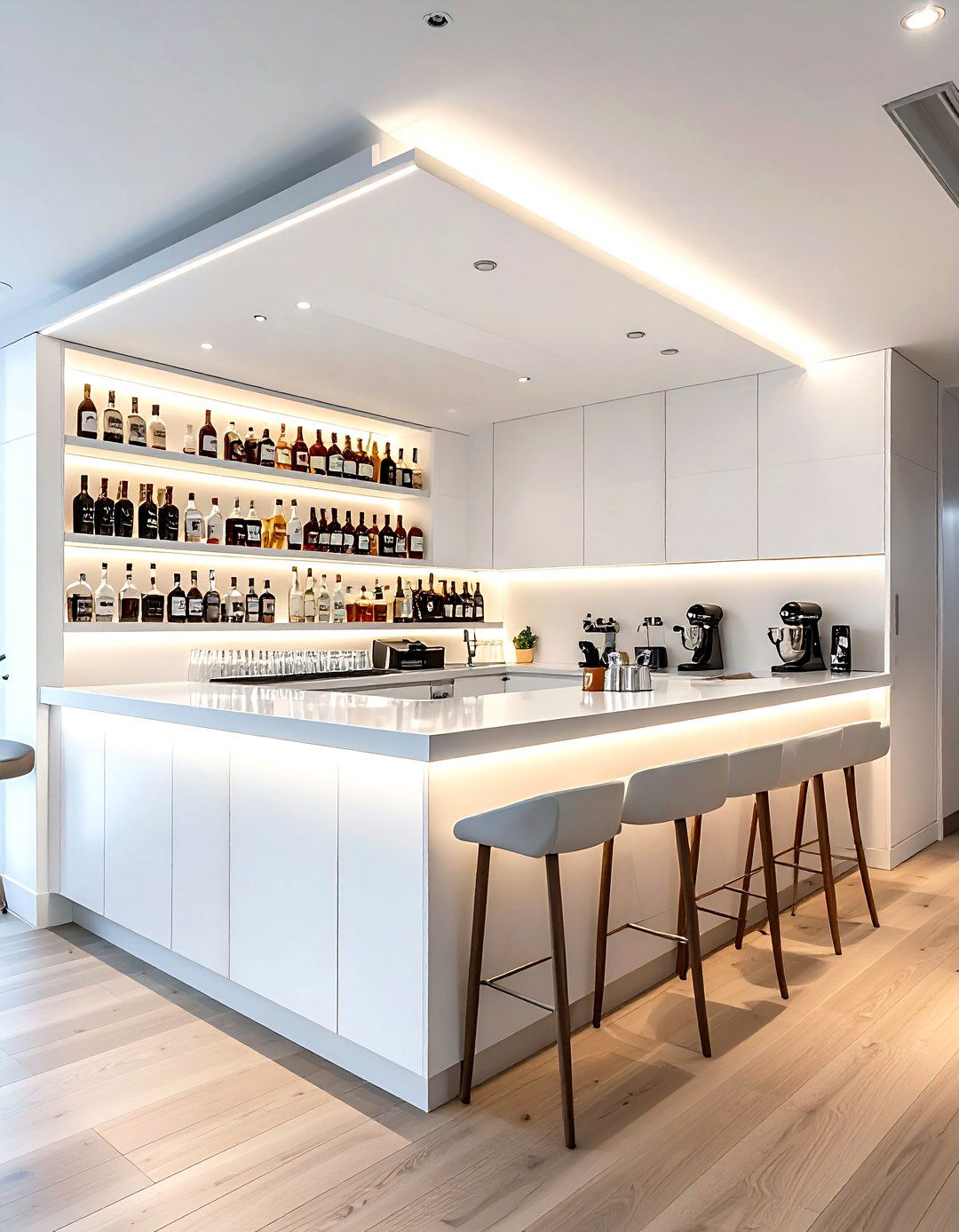 Corner dry bar - 30 dry bar ideas