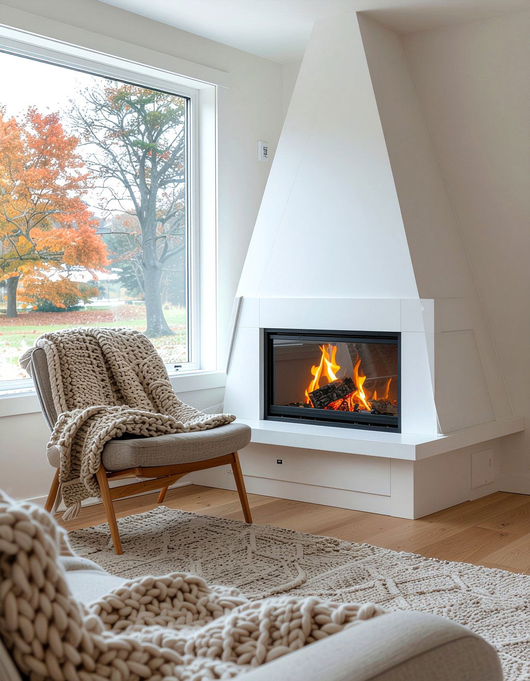 Corner electric fireplace unit - 30 electric fireplace ideas