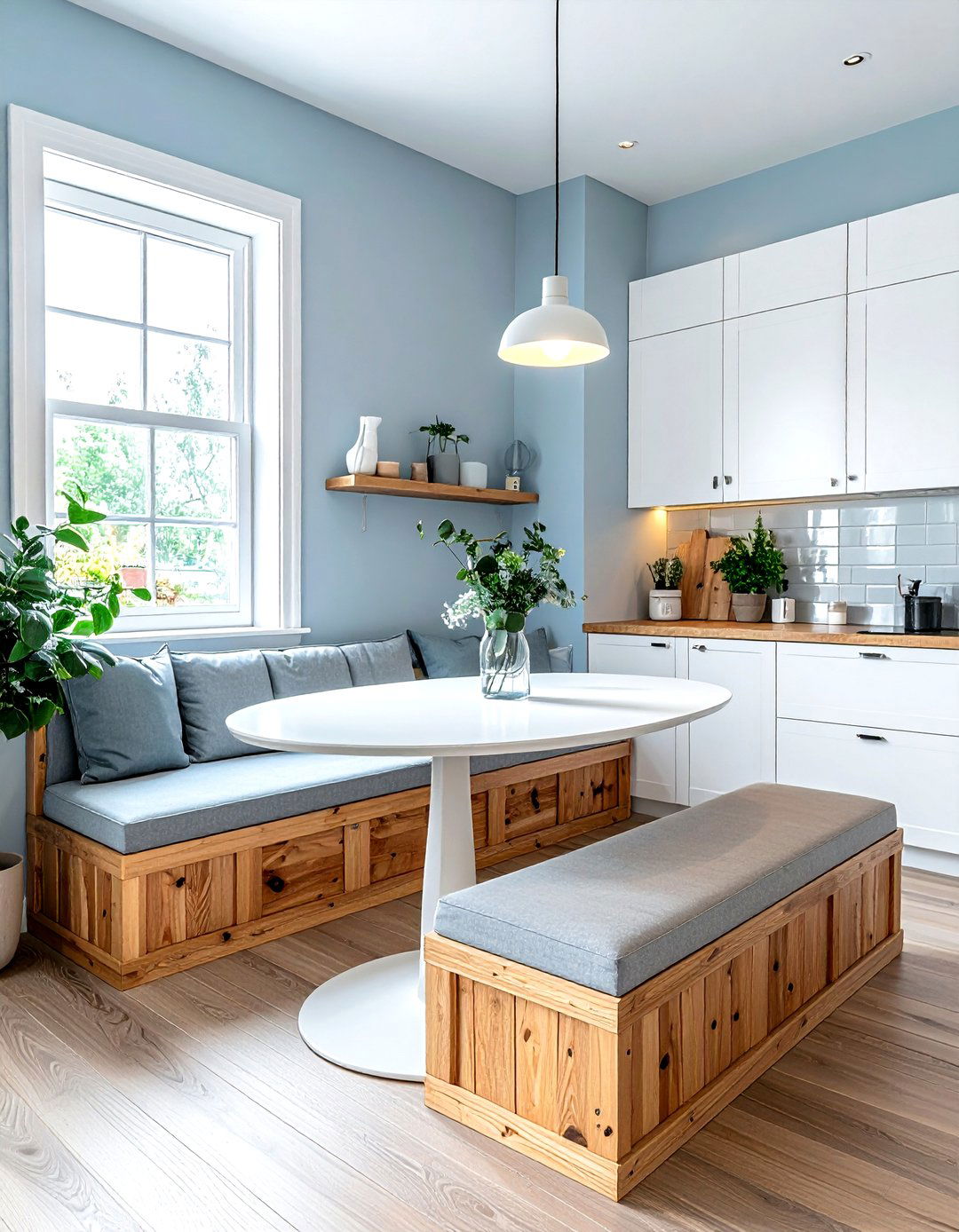 Corner kitchen bench - 30 kitchen dining area ideas