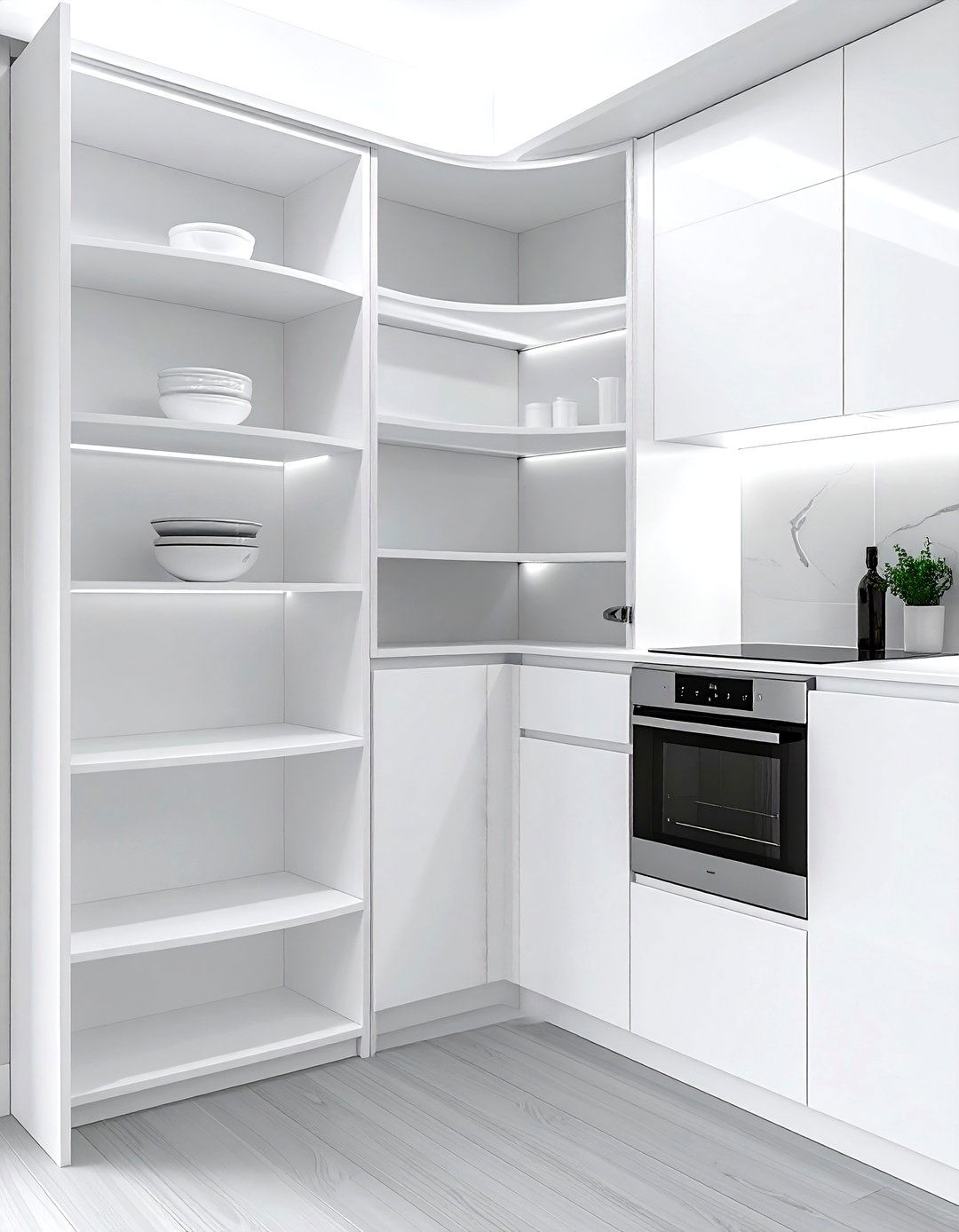 Corner kitchen cabinet - 30 kitchen furniture placement