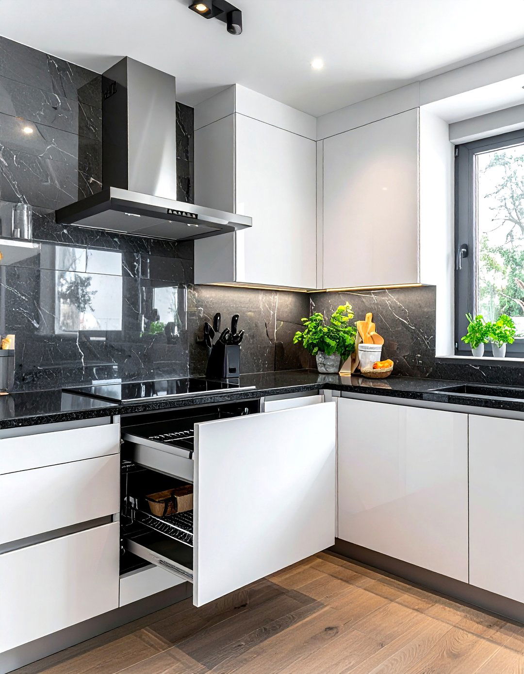 Corner kitchen cabinet - 30 kitchen space planning ideas