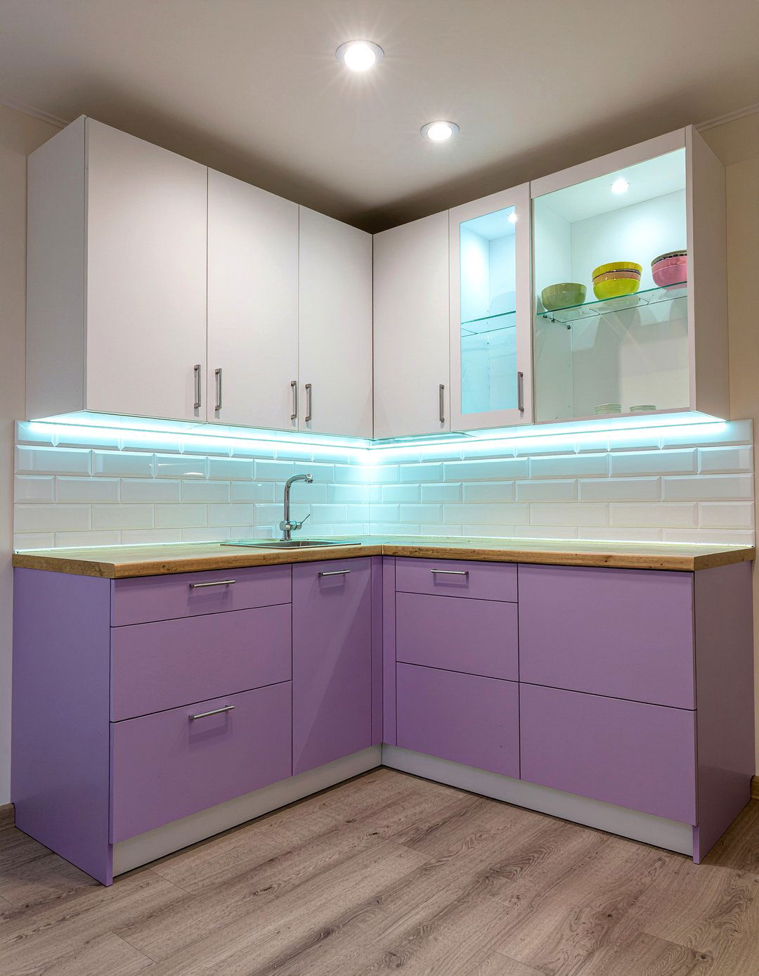 Corner kitchen cabinet lighting - 30 accent lighting kitchen ideas