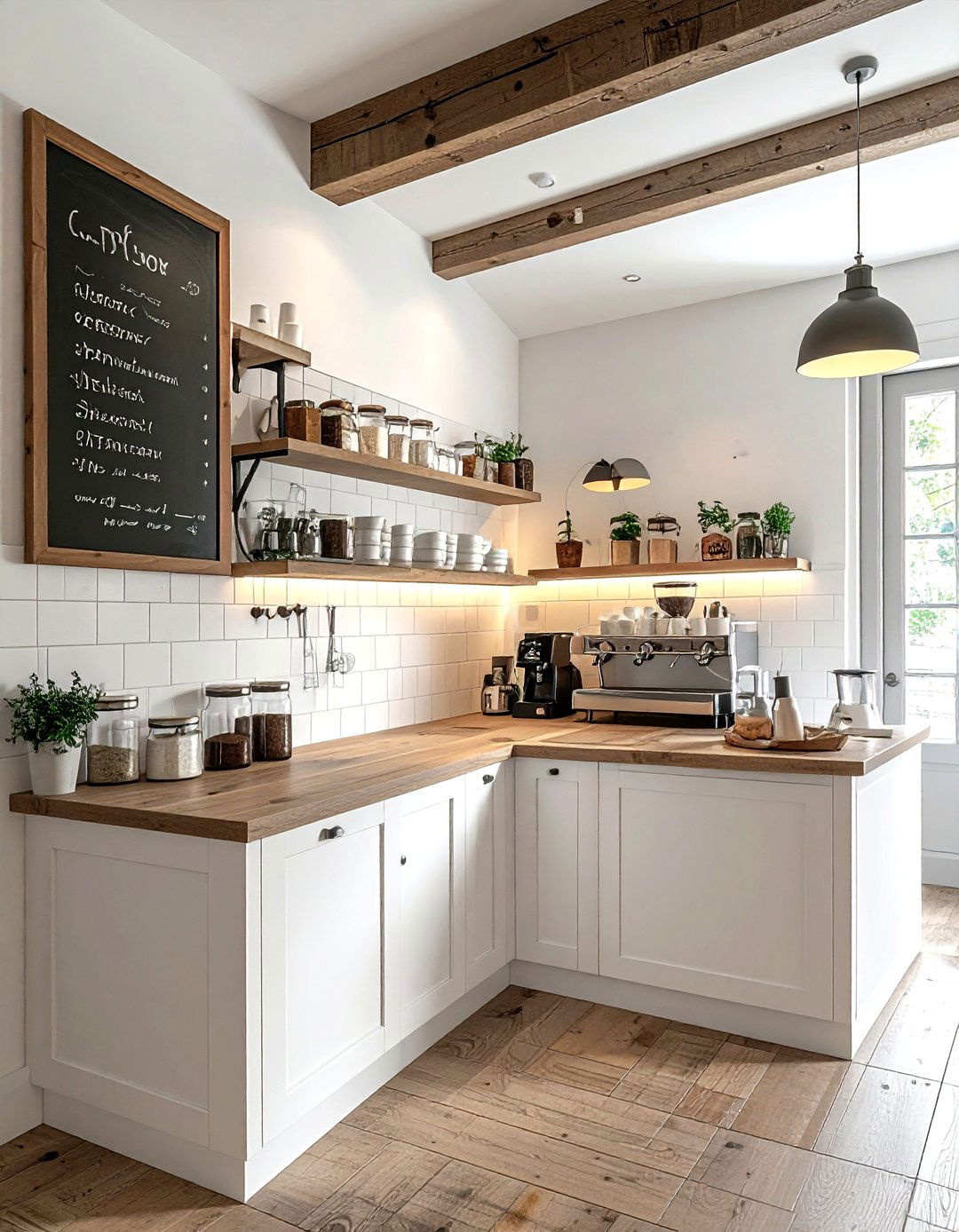 Corner kitchen coffee nook - 30 beverage station kitchen ideas
