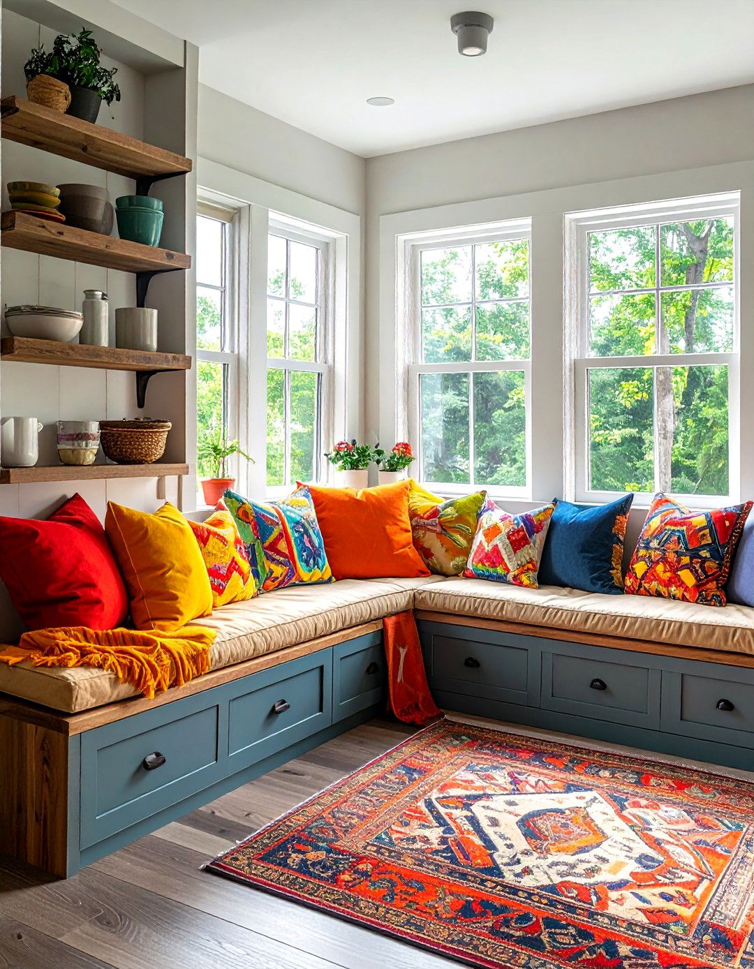 Corner kitchen window seat - 30 window seat kitchen ideas