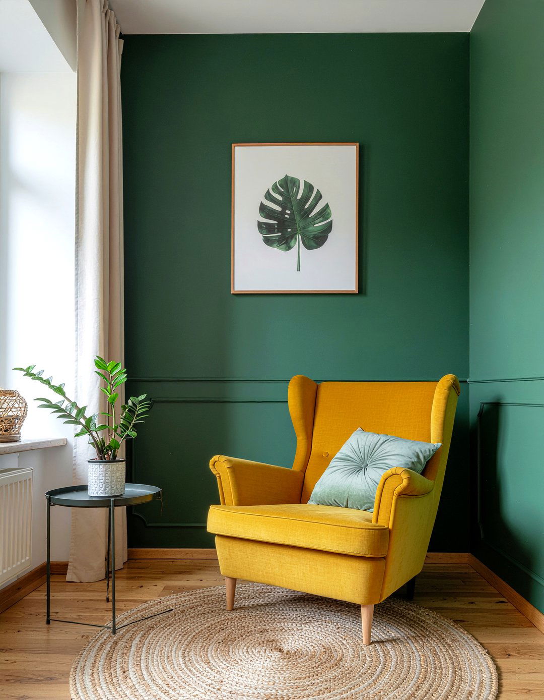 Corner paint - 30 living room color blocking ideas
