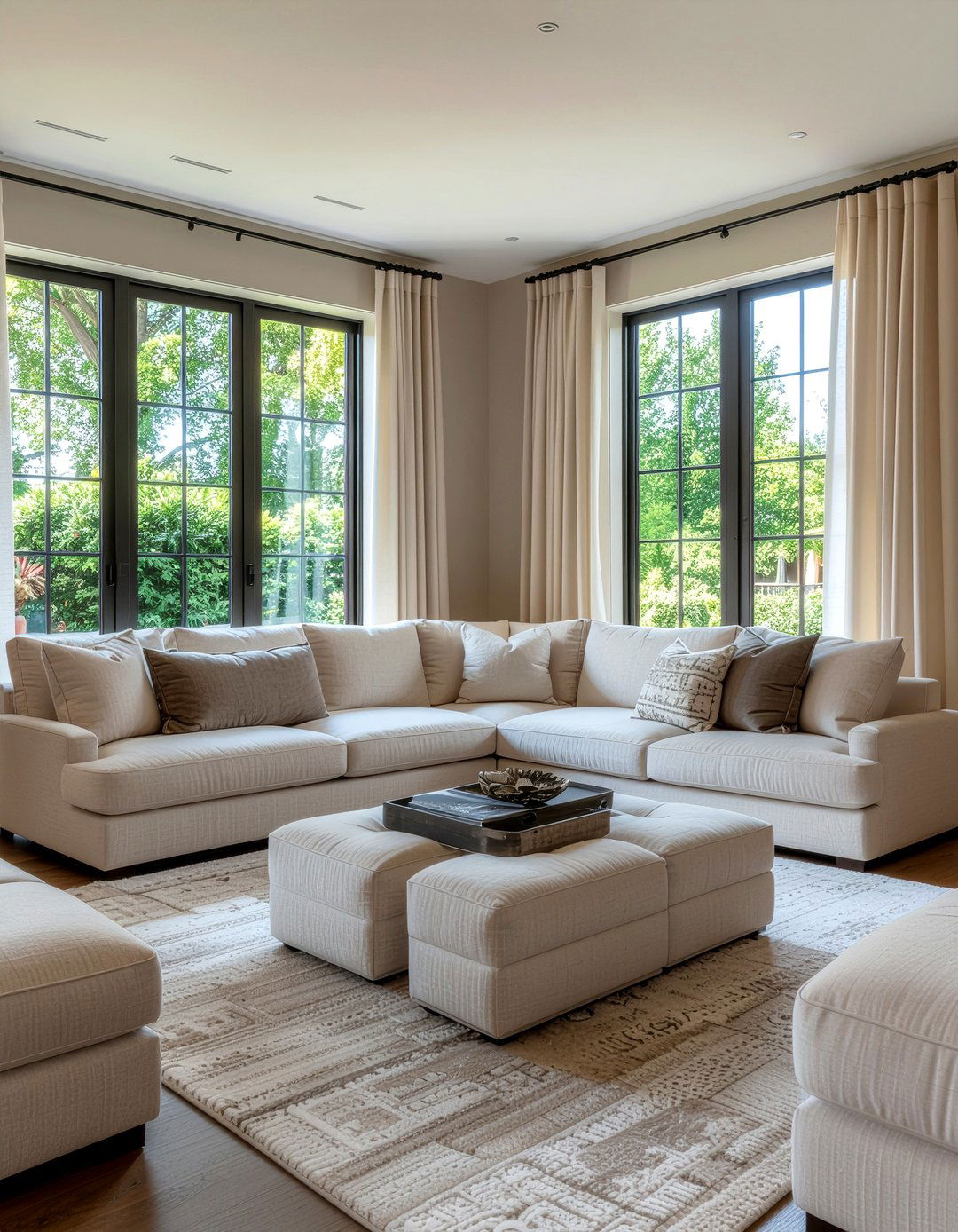 Corner pit sofa arrangement - 30 living room pit sofa ideas